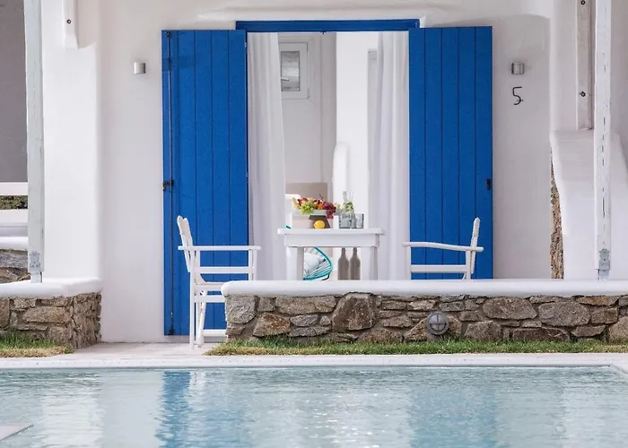 Deluxe Mykonos Del Sol Junior Outdoor Pool Ornos * Mykonos Town